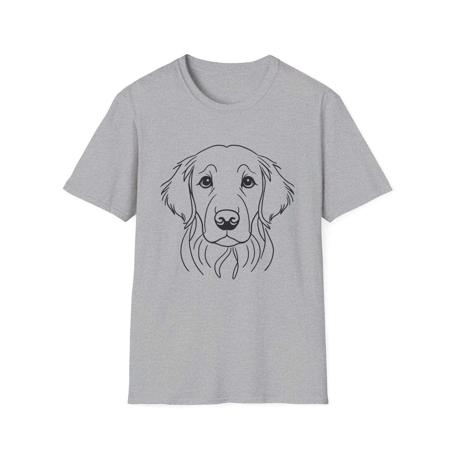 Golden Retriever Line Art T-Shirt