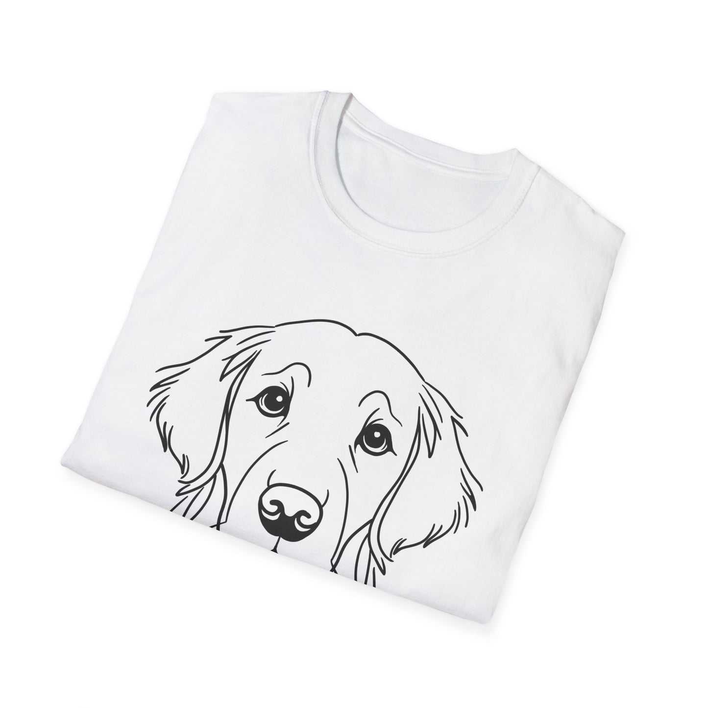 Golden Retriever Line Art T-Shirt