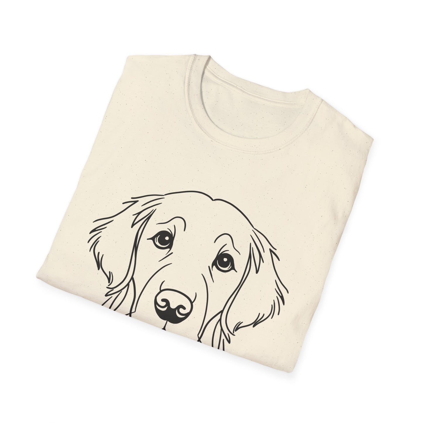 Golden Retriever Line Art T-Shirt