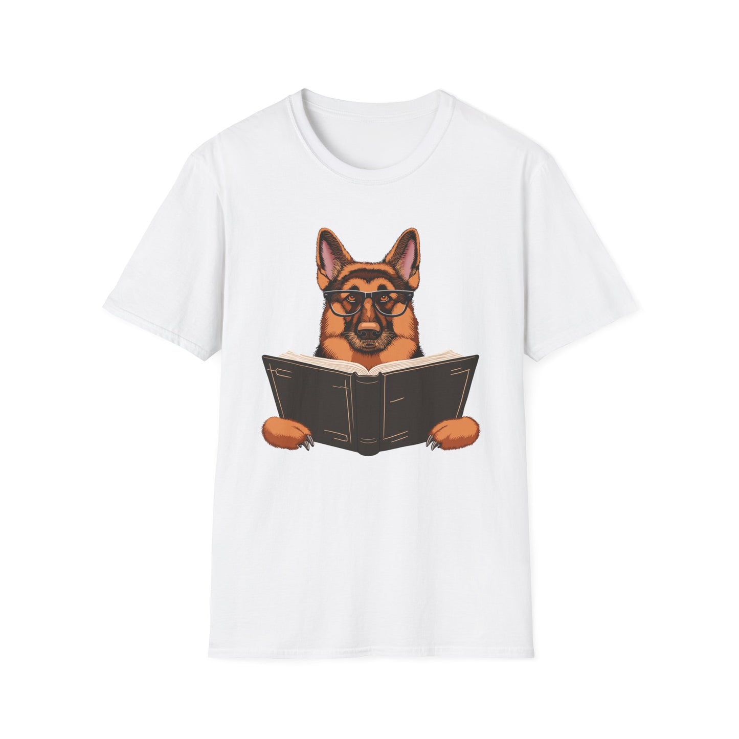 Bookworm German Shepherd T-Shirt