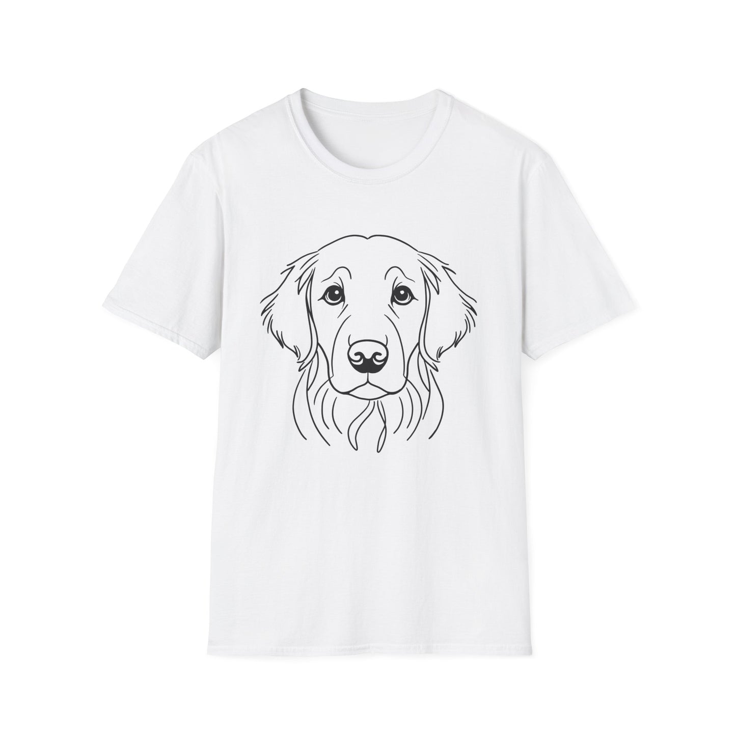 Golden Retriever Line Art T-Shirt