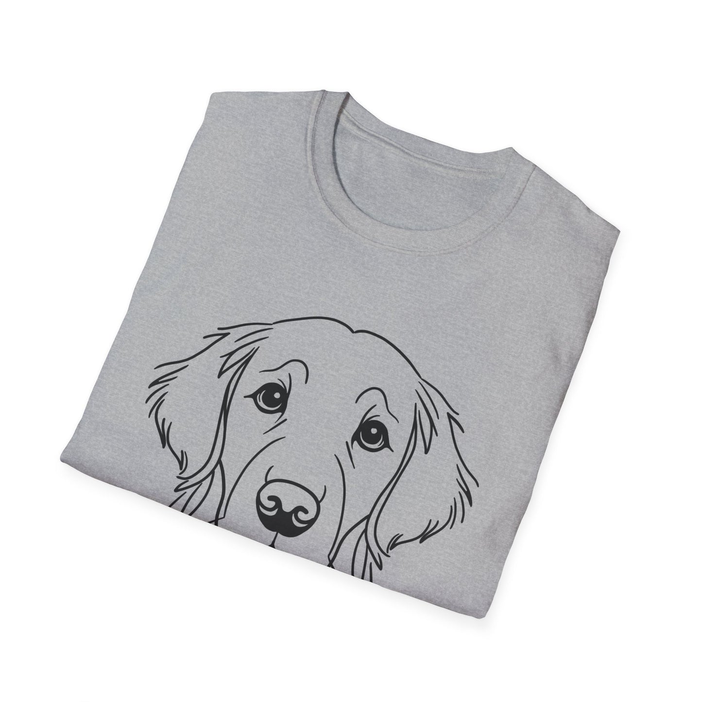 Golden Retriever Line Art T-Shirt