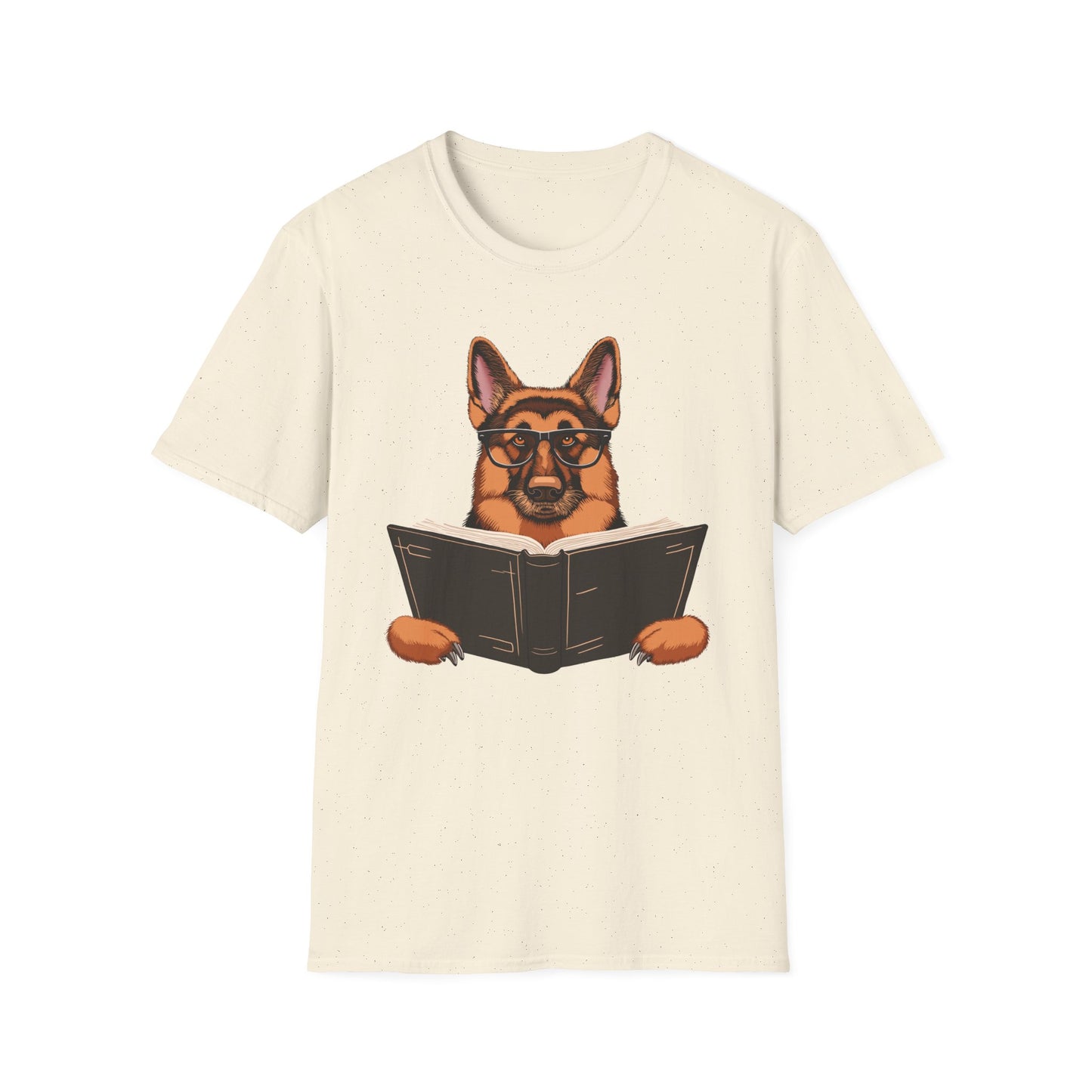 Bücherwurm Deutscher Schäferhund T-Shirt