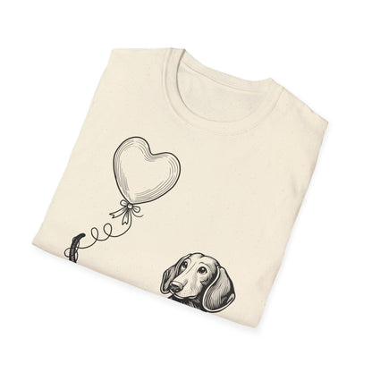 Dackel-Ballon-T-Shirt