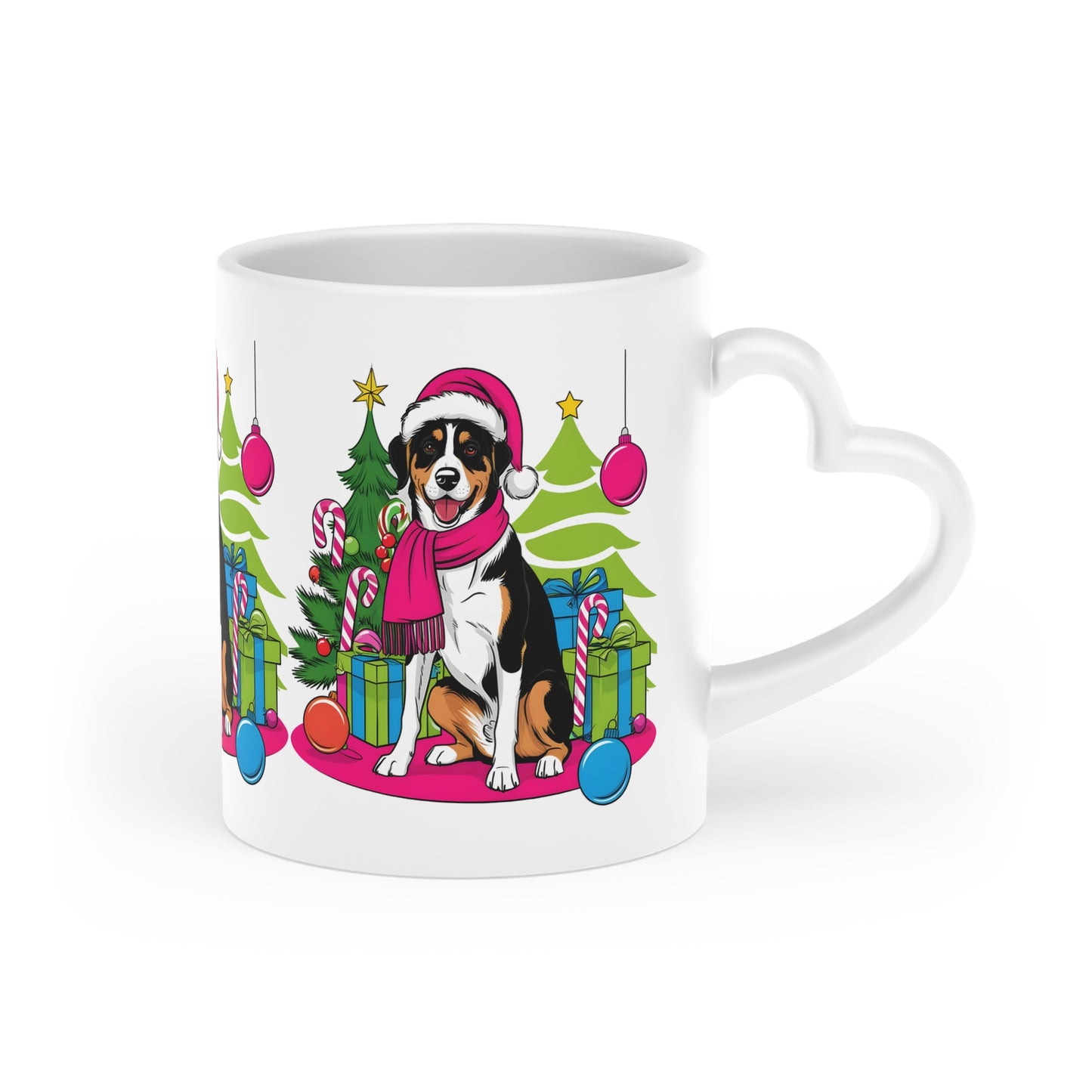 Festive Paws & Candy Canes  | Christmas Mug