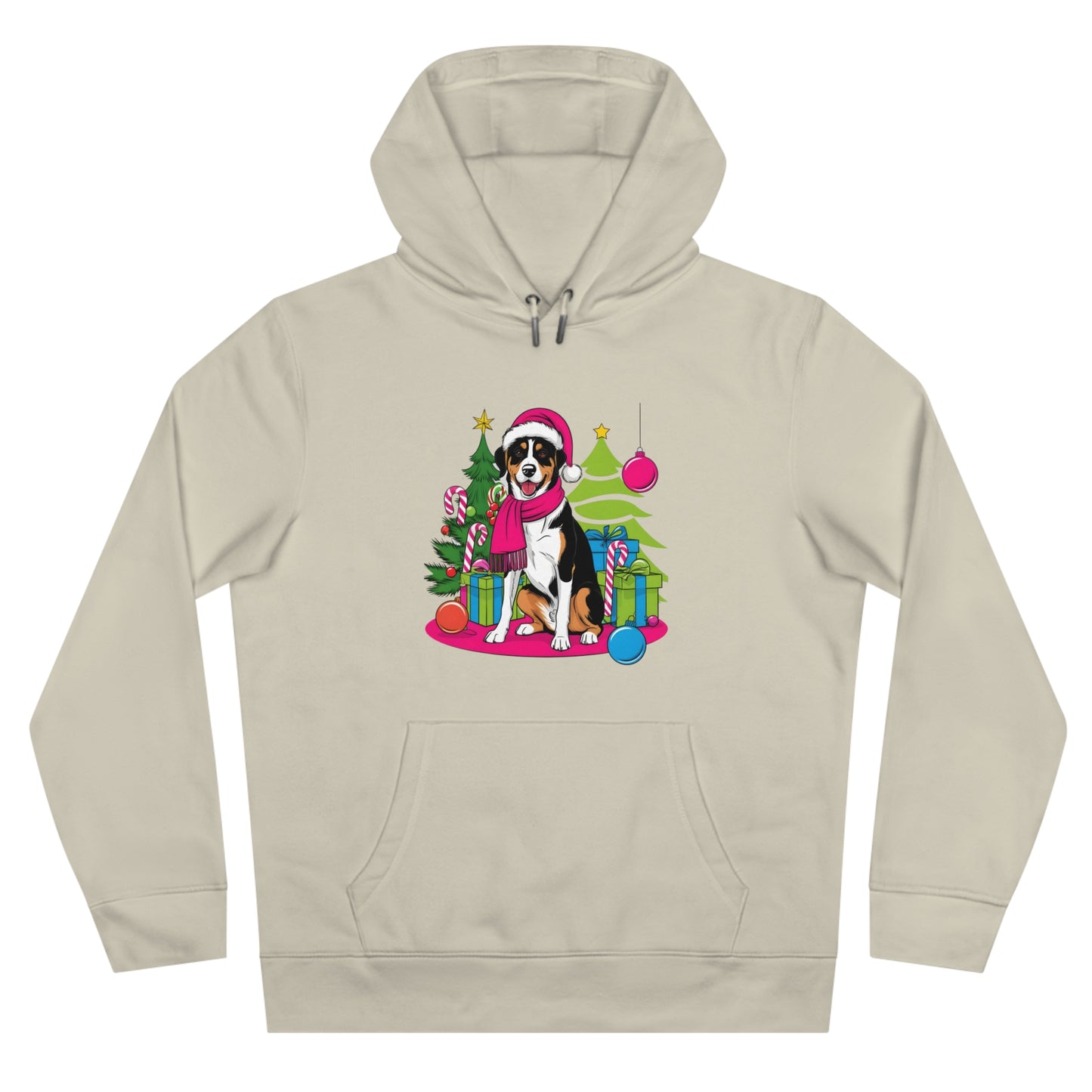 Festive Paws & Candy Canes  | Christmas Hoodie